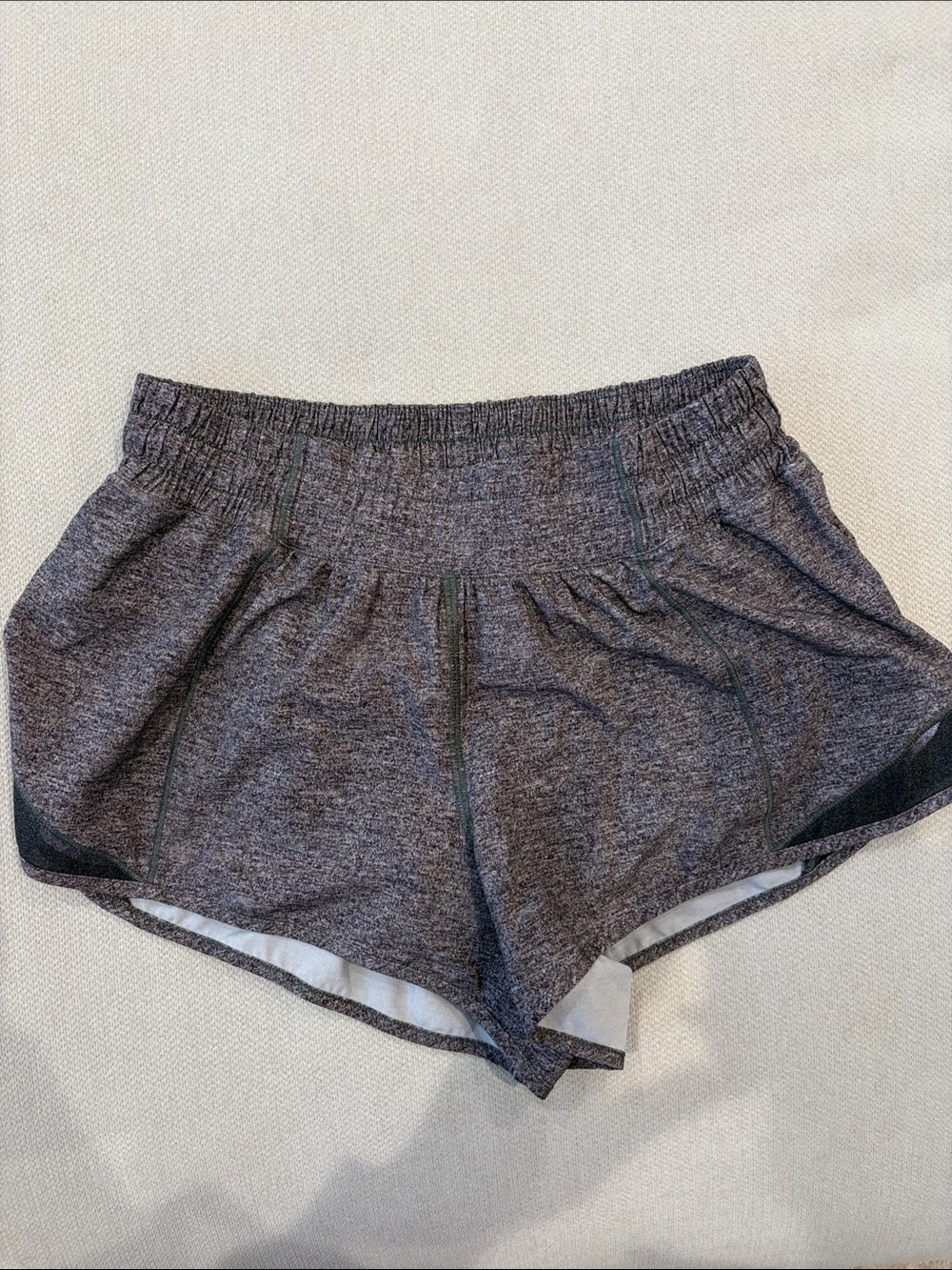 lululemon athletica Heathered Gray Athletic Shorts